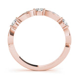 Stackable Round 14K Rose Gold Band