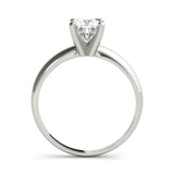 Solitaire Cushion Platinum Engagement Ring