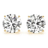 0.50 CT. TW. 14K Yellow Gold Natural Four Prong Studs