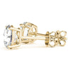 0.25 CT. TW. 14K Yellow Gold Natural Four Prong Studs