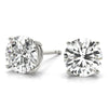 0.75 CT. TW. 14K White Gold Natural Four Prong Studs