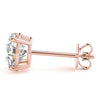 0.50 CT. TW. 14K Rose Gold Lab-Grown Four Prong Studs