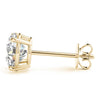 1.25 CT. TW. 14K Yellow Gold Lab-Grown Four Prong Studs