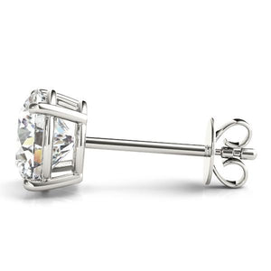 0.75 CT. TW. 14K White Gold Lab-Grown Four Prong Studs