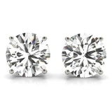 0.50 CT. TW. 14K White Gold Lab-Grown Four Prong Studs