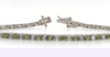 1 CT. TW. Round Peridot & White Sapphire Bracelet in Sterling Silver