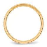 Women's 14K Yellow Gold Bevel Edge Comfort Fit (From 3mm to 4mm)