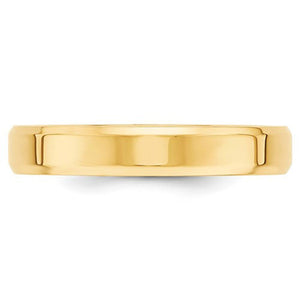 Men's 14K Yellow Gold Bevel Edge Comfort Fit Band (From 4mm to 6mm)