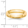 Women's 14K Yellow Gold Bevel Edge Comfort Fit (From 4mm to 6mm)