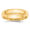Men's 14K Yellow Gold Bevel Edge Comfort Fit Band (From 4mm to 6mm)