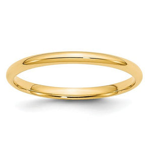 Women's 14K Yellow Gold Comfort Fit Band (From 2mm to 4mm)