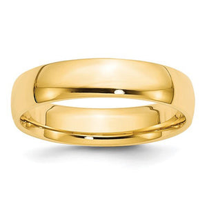 Men's 14K Yellow Gold Comfort Fit Band (From 3mm to 8mm)