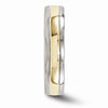 Men's 5mm Titanium With 14K Yellow Gold Inlay Band