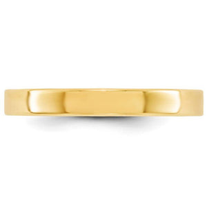 Men's 14K Yellow Gold Flat Band (From 3mm to 8mm)