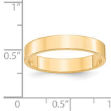 Women's 14K Yellow Gold Flat Band (From 2mm to 4mm)