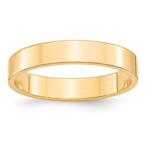 Women's 14K Yellow Gold Flat Band (From 2mm to 4mm)