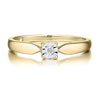 Glistening 1/10 Carat Diamond Promise Ring in 10k Yellow Gold