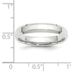 Women's 14K White Gold Bevel Edge Comfort Fit (From 4mm to 6mm)