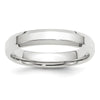 Women's 14K White Gold Bevel Edge Comfort Fit (From 4mm to 6mm)