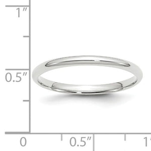 Women's 14K White Gold Comfort Fit Band (From 2mm to 4mm)