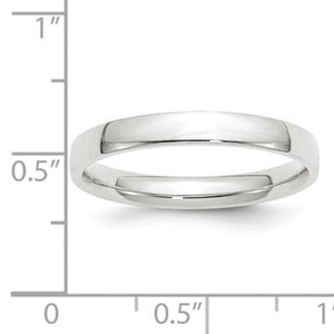 Men's 14K White Gold Comfort Fit Band (From 3mm to 8mm)