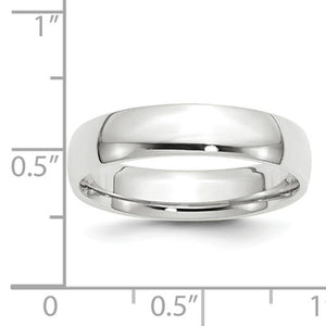 Men's 14K White Gold Comfort Fit Band (From 3mm to 8mm)