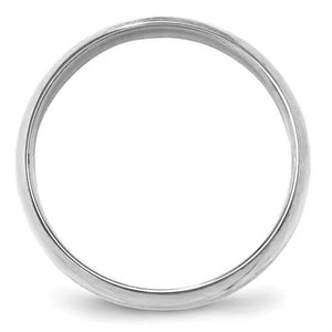 Men's 14K White Gold Comfort Fit Band (From 3mm to 8mm)