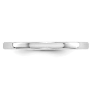 Women's 14K White Gold Flat Band (From 2mm to 4mm)