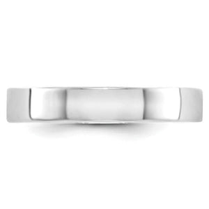 Men's 14K White Gold Flat Band (From 3mm to 8mm)