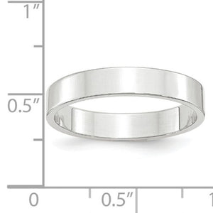 Women's 14K White Gold Flat Band (From 2mm to 4mm)