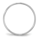 Men's 14K White Gold Flat Band (From 3mm to 8mm)